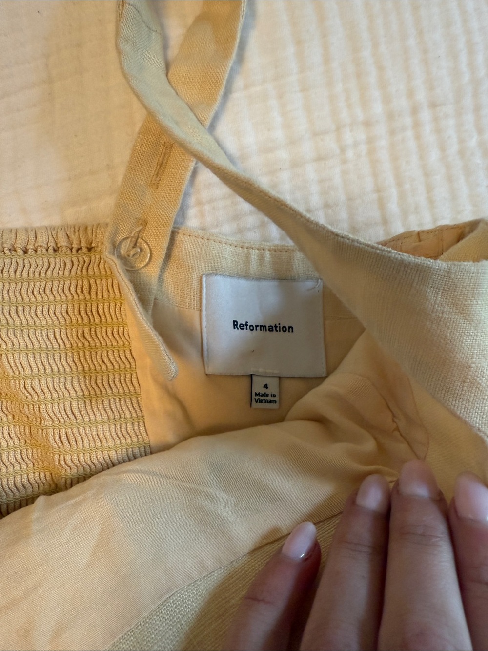 Reformation - Linen Embroidered Skirt Set - 2/4 - Picture 5 of 12